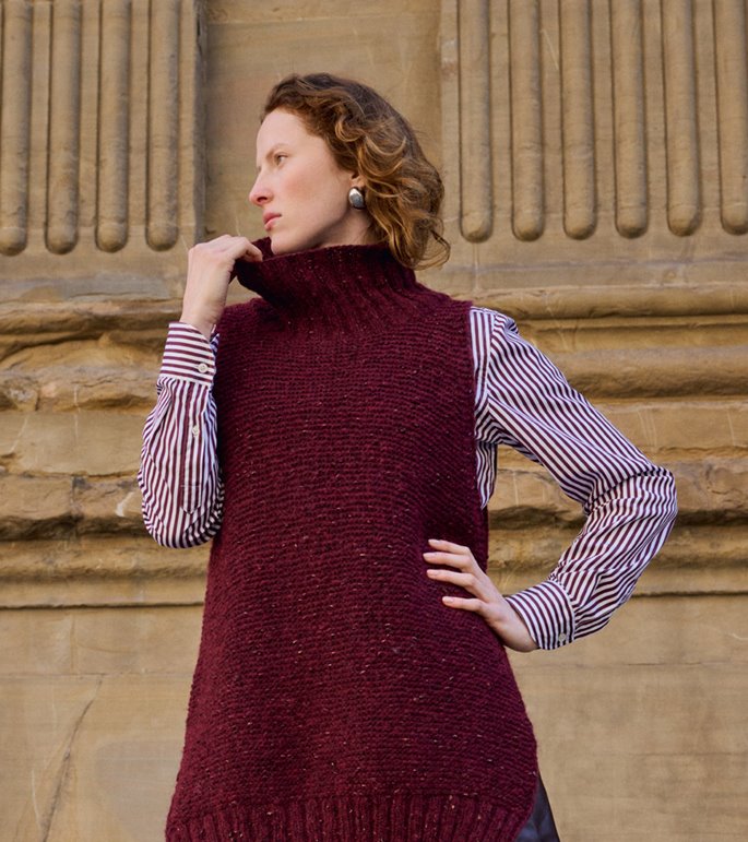 Lana Grossa LÅNG SLIPOVER Lucciola